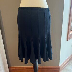 Classic Women's Express Black A-line Ruffle pleated skirt, Size 8